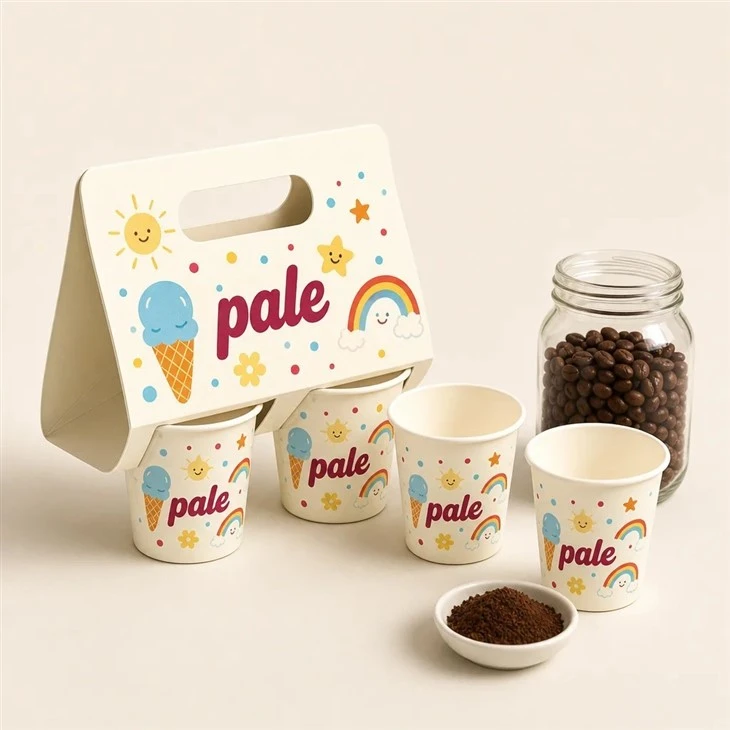 Custom Logo Biodegradable Foldable Paperboard Cup Holder suppliers