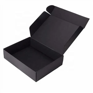 Custom Black Corrugated Mailer Box